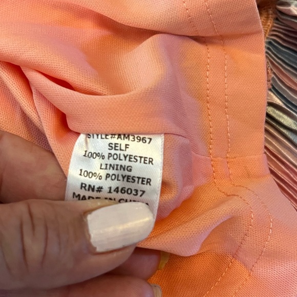 NWT GDP MULTI RED PURPLE STRIPE COCKTAIL DRESS SZ Small - Picture 13 of 13